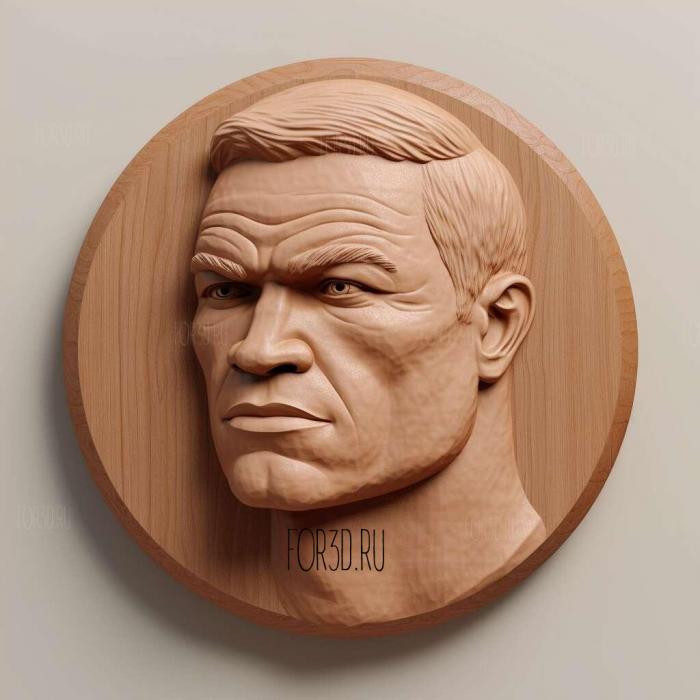 john cena 4 stl model for CNC